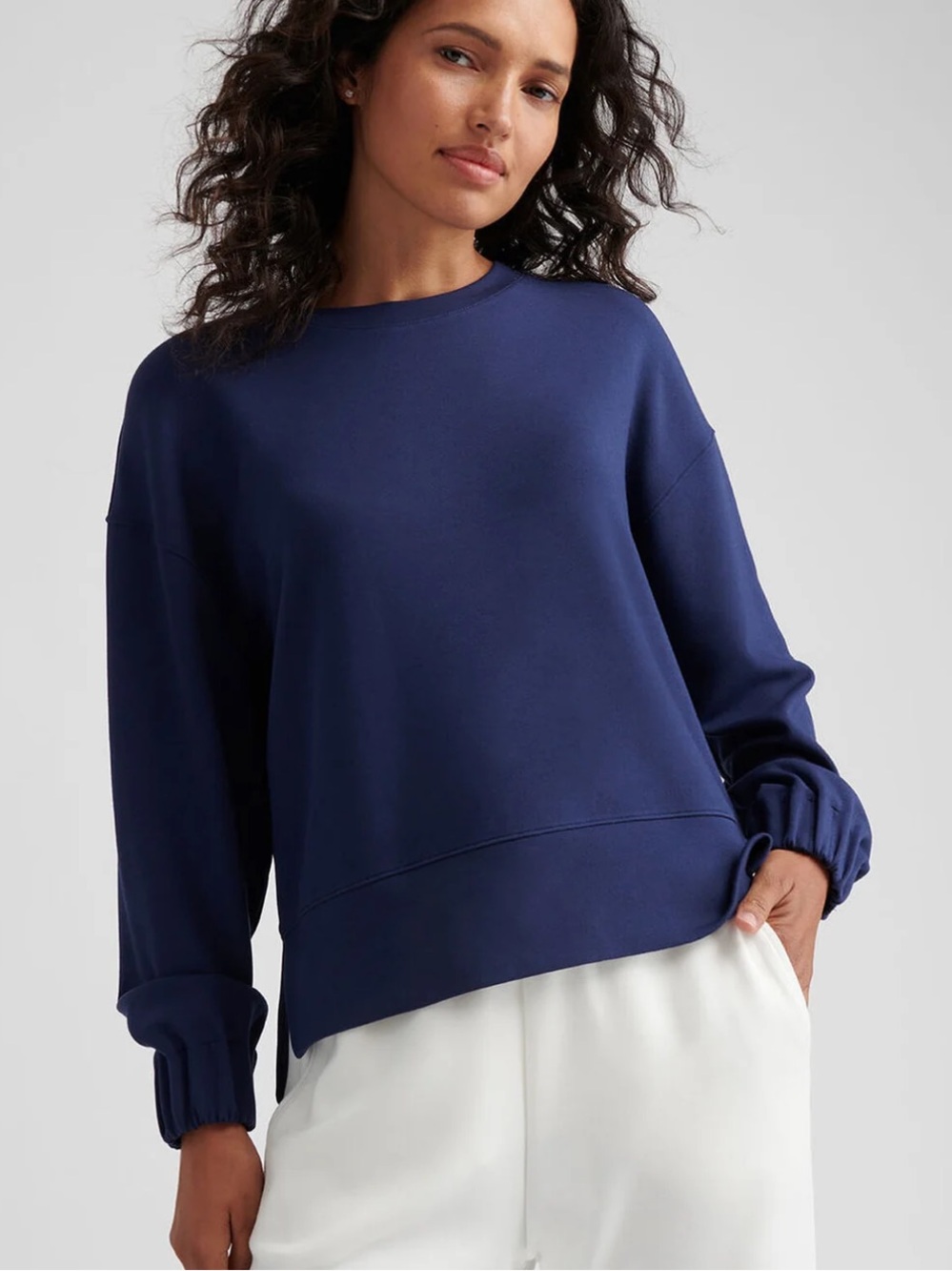 Peter Millar Flora Knit Crewneck Navy